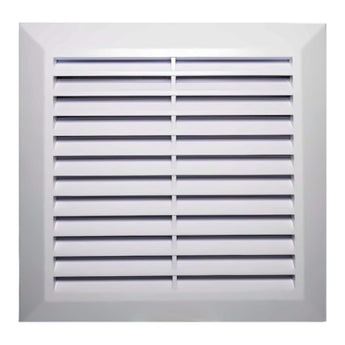 Airmove Ytterväggsgaller Ø 100 mm – 170 × 170 mm med insektsnät - Airmove